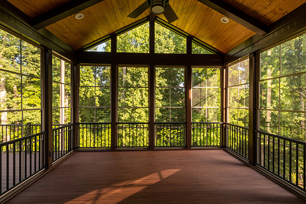 area inside home with clean windows