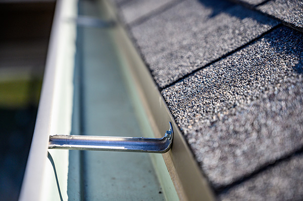 inside of clean gutter